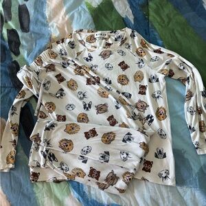 Kiki Animal Print Pajama Set